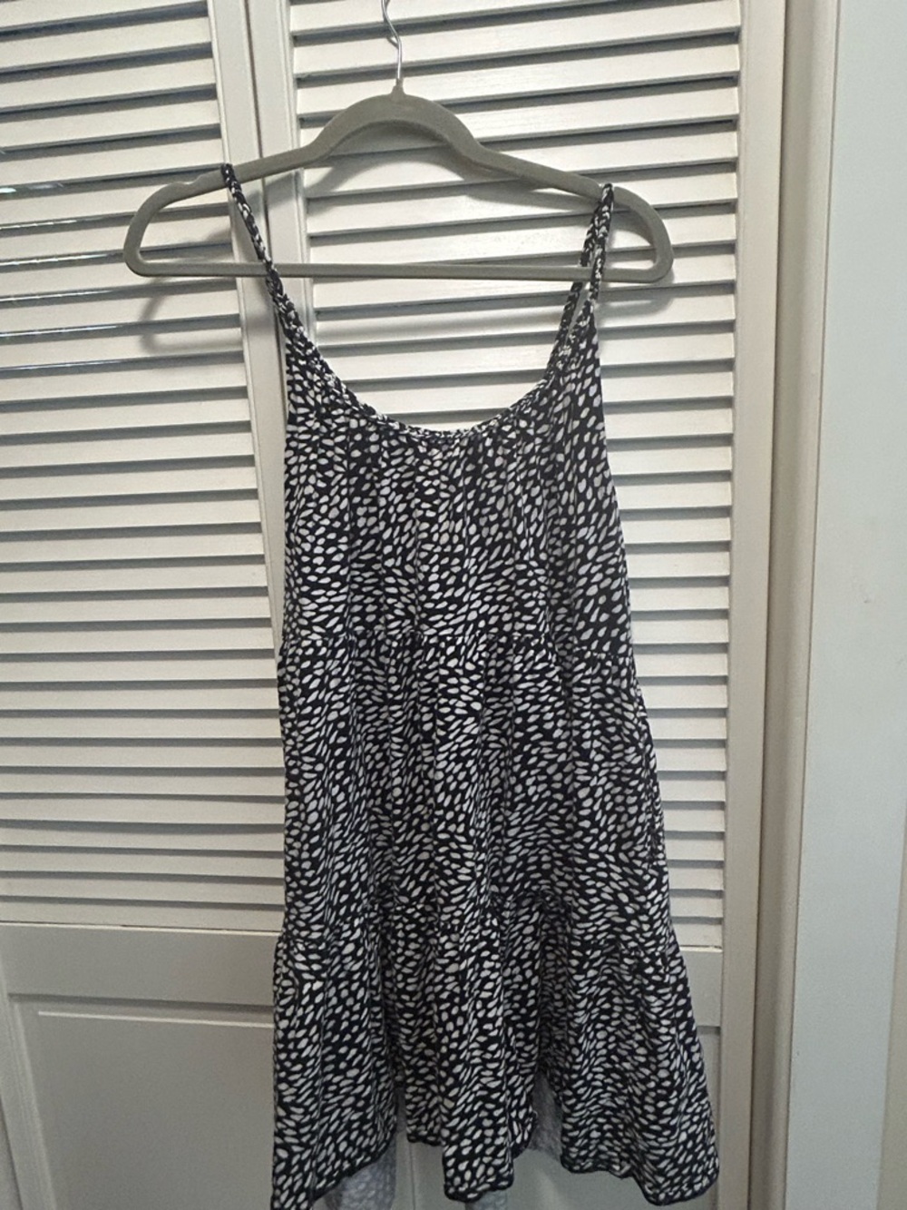 Old Navy Black and White Spaghetti Strap Mini Dress - Picture 3 of 3